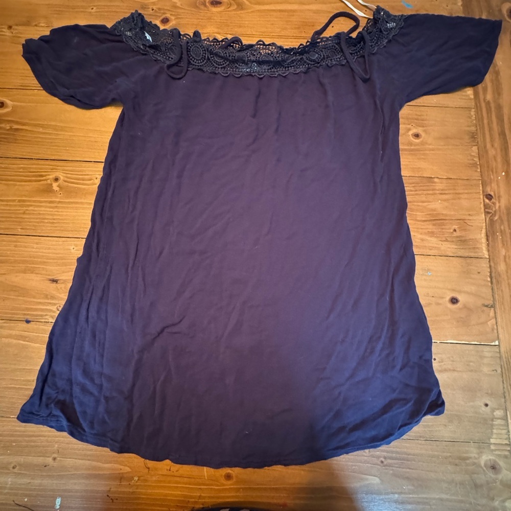 Blue Island dark blue bathing suit cover up medium